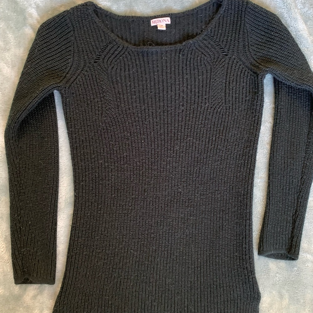 Merona Women's Classic Black Crew Neck Sweater
